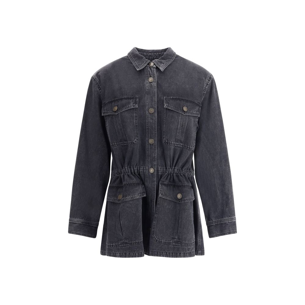 Marant Etoile Gray Cotton Denim Jacket