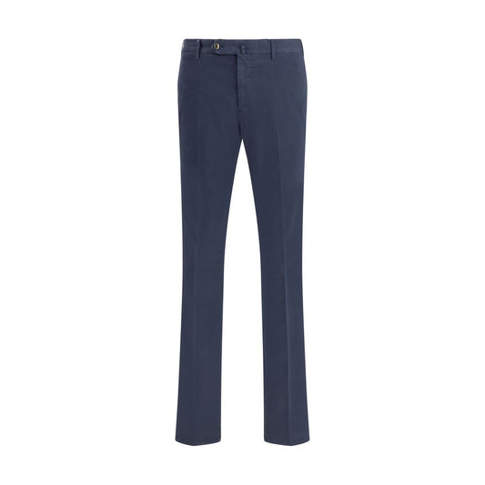 PT Torino Blue Elastane Casual Pants