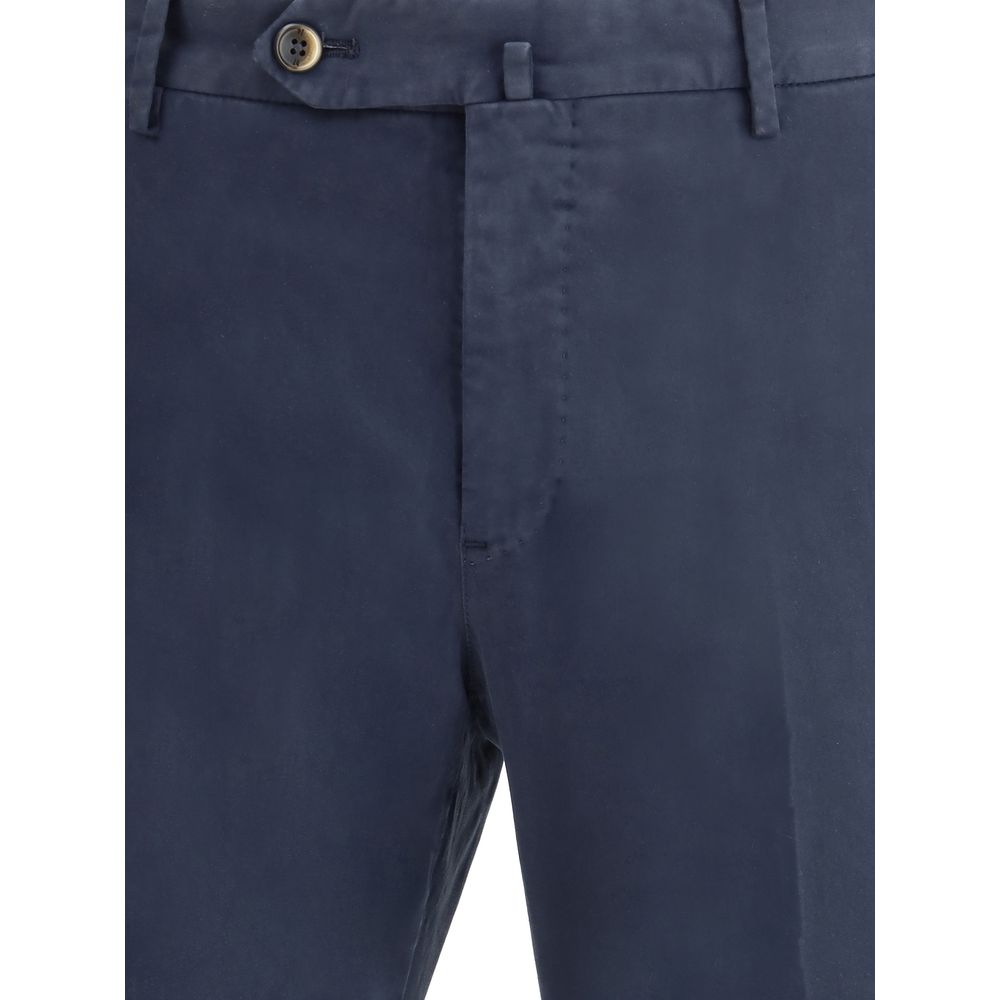 PT Torino Blue Elastane Casual Pants