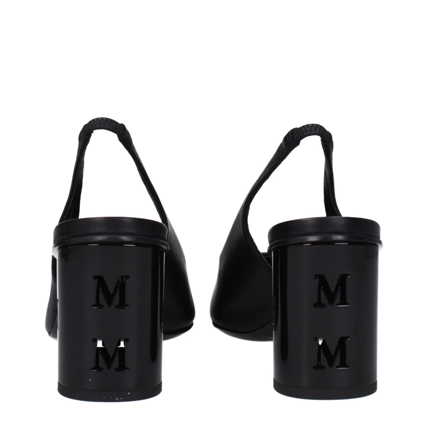 Max Mara Black Leather High Heel Pumps