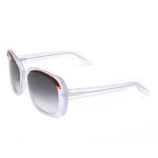 Italia Independent White Acetate Sunglasses