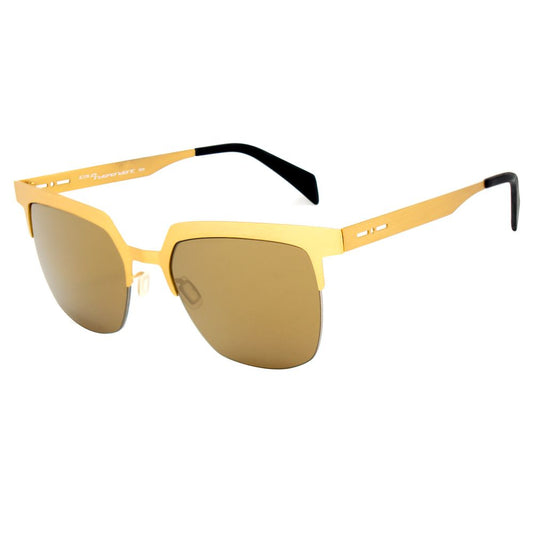 Italia Independent Gold Metal Sunglasses