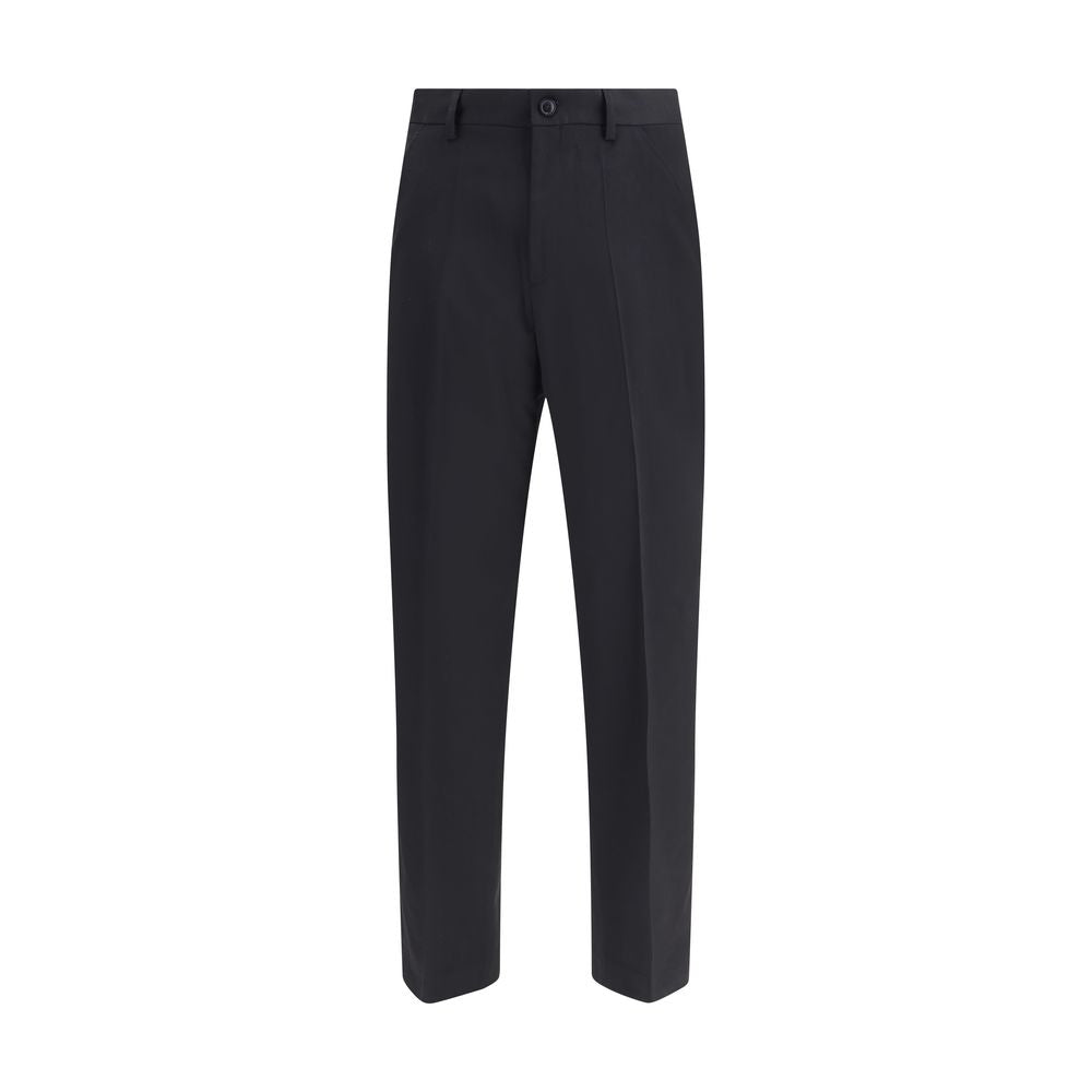 Our Legacy Black Fleece Wool Chino Pants