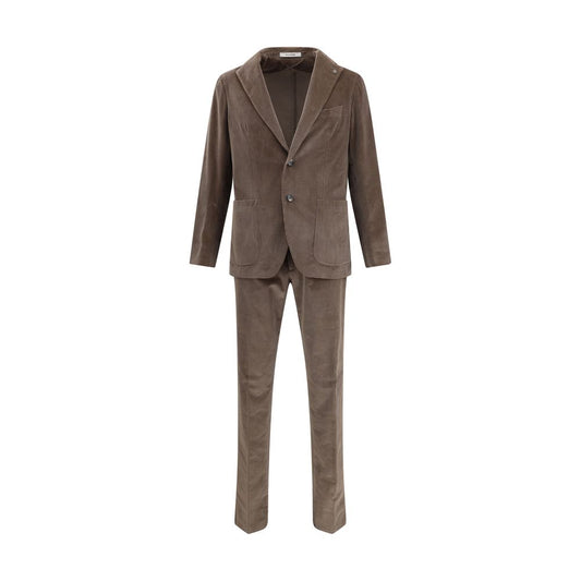 Tagliatore Brown Cotton Two-Piece Suit