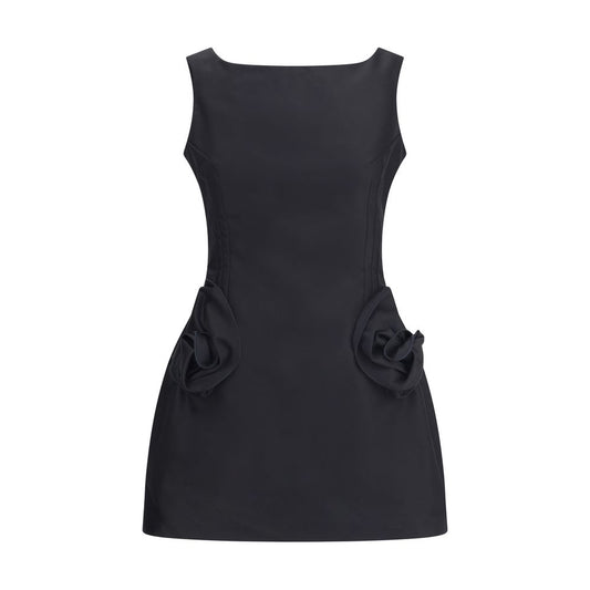 Magda Butrym Black Cotton Cocktail Dress