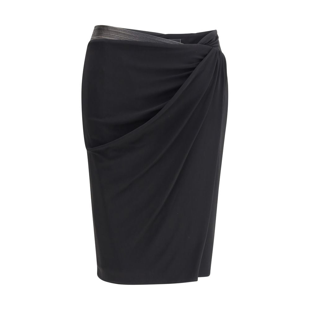 Versace Black Viscose Skirt