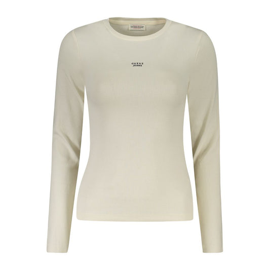 Guess Jeans White Cotton Women T-Shirt