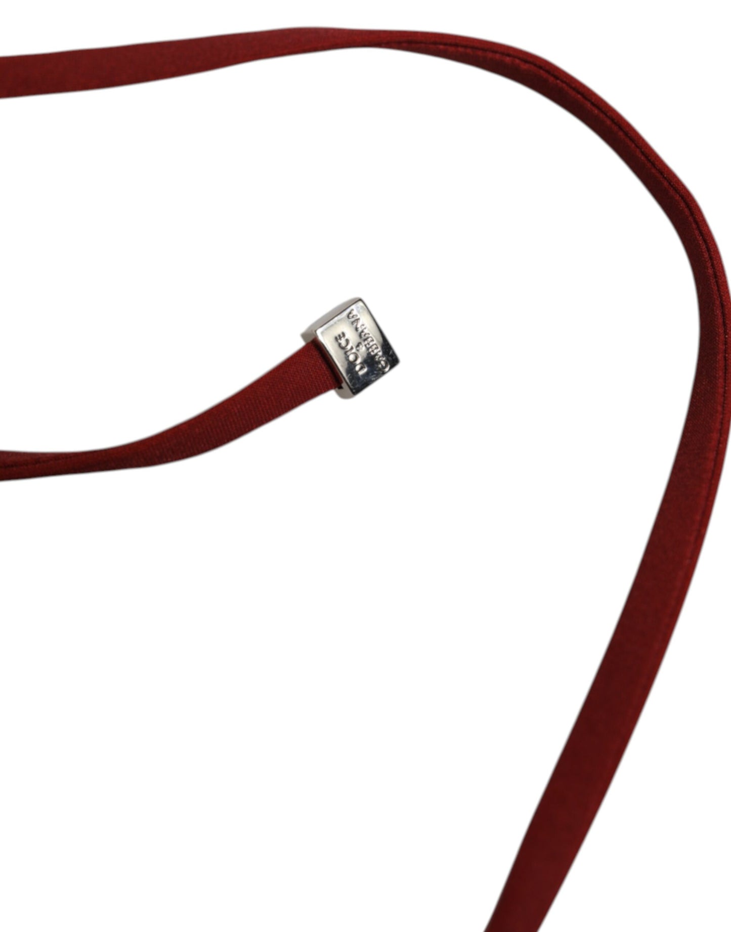 Dolce & Gabbana White Red Polka Dot Floral Print Triangle