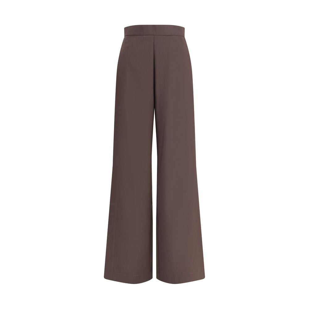 Di Stavnitser Brown Fleece Wool Casual Pants