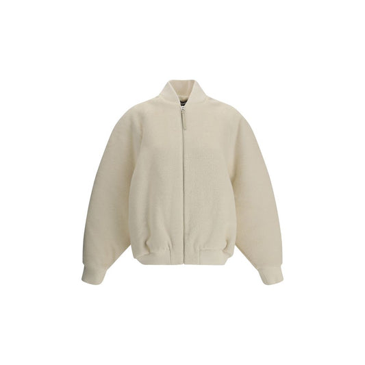 Jacquemus White Wool Bomber