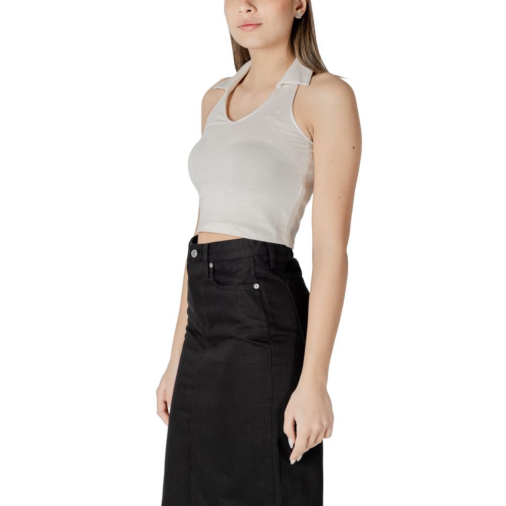 Calvin Klein Jeans Beige Cotton Top