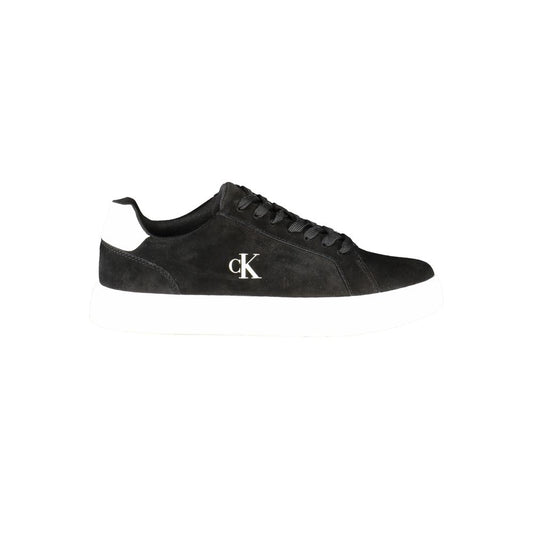 Calvin Klein Black Leather Men's Sneaker
