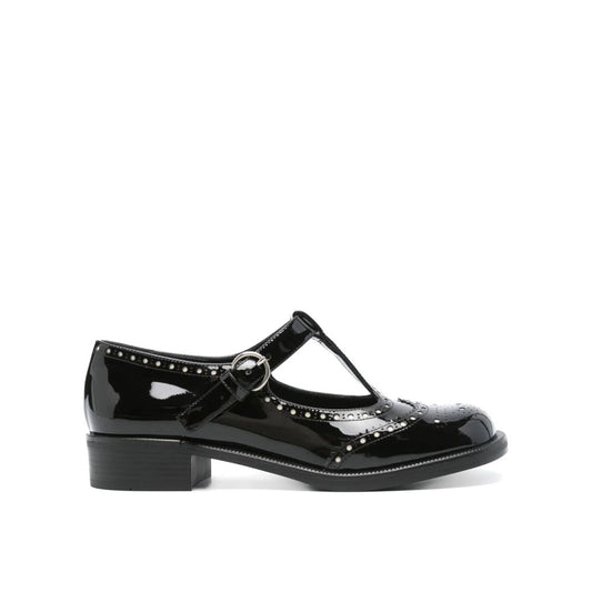 Miu Miu Black Calfskin Moccassin