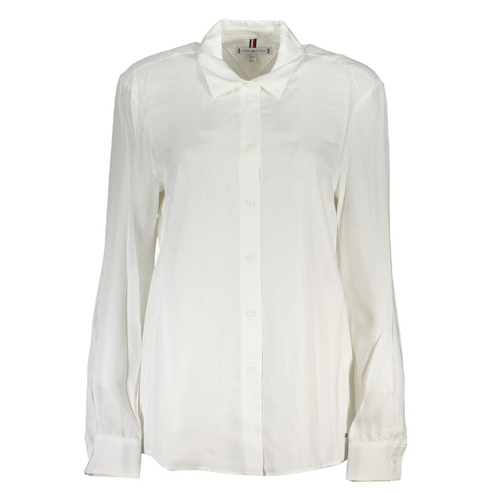 Tommy Hilfiger Bianco Viscose Women Shirt