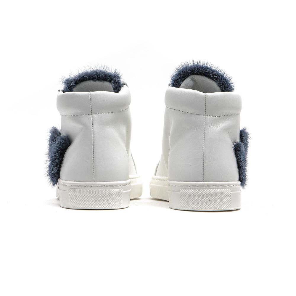 Mr&Mrs Italy White Leather Women Sneaker