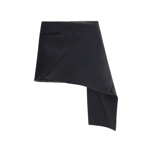 Courrèges Black Triacetate Mini Skirt