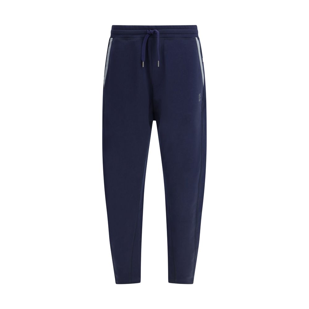 Brunello Cucinelli Blue Cotton Joggers (Workout Pants)