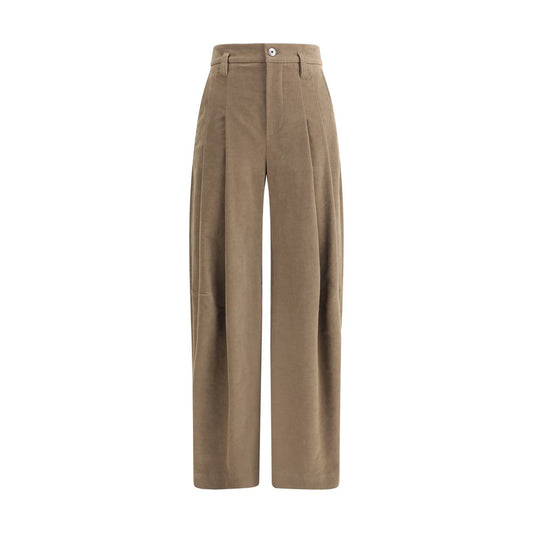 Brunello Cucinelli Brown Cotton Casual Pants