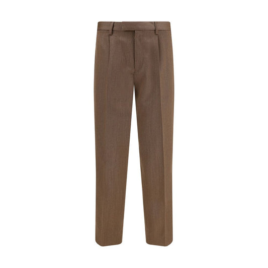 ZEGNA Brown Wool Dress Pants