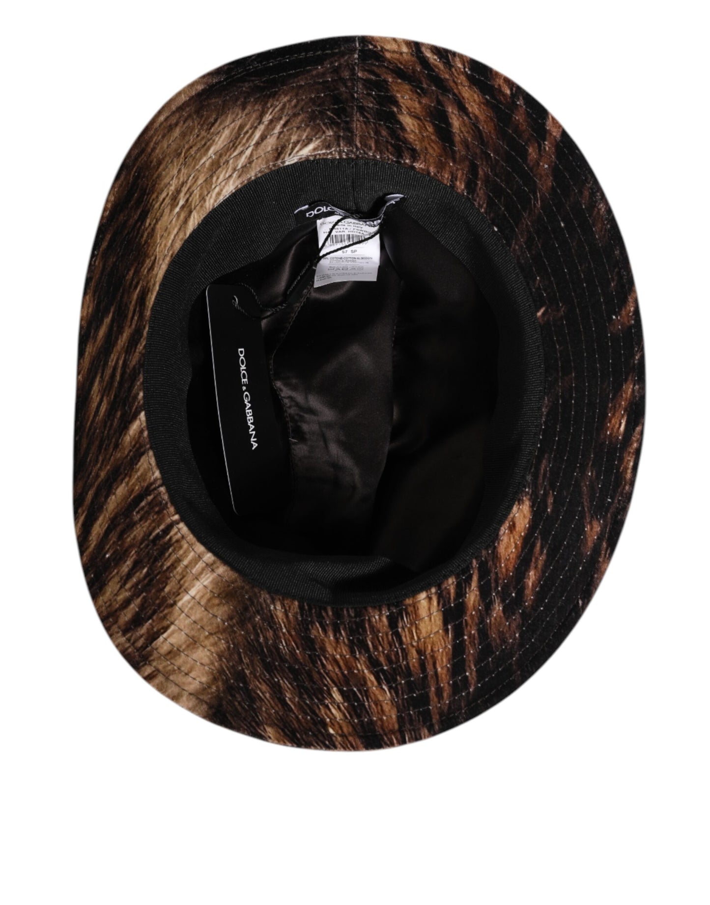 Dolce & Gabbana Multicolor Cotton Blend Fedora Capello Men Hat