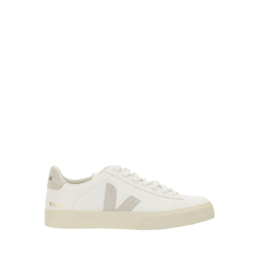 Veja White Calf Leather Bos Taurus Low Top Sneakers