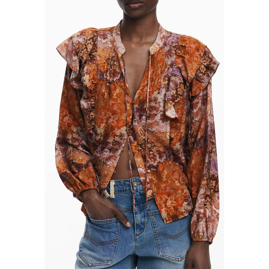 Desigual Orange Viscose Women Shirt