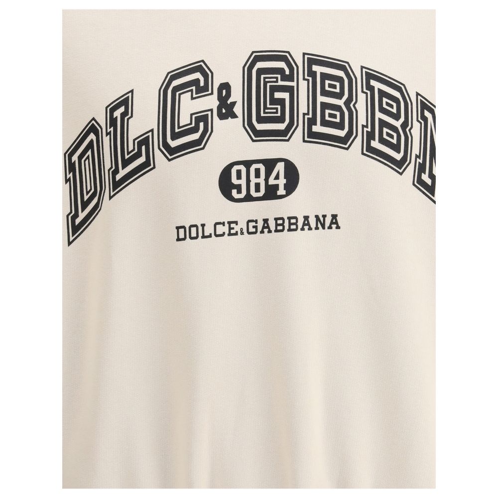 Dolce & Gabbana Beige Cotton Sweatshirt