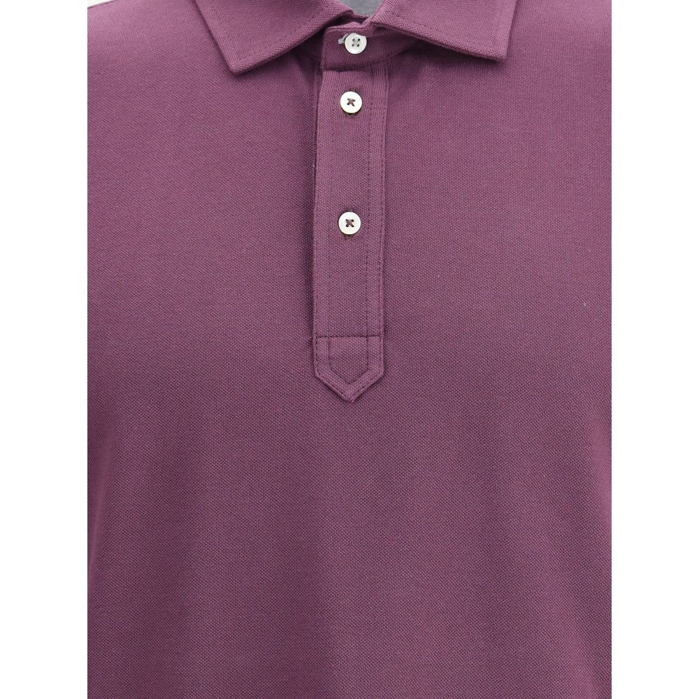 Brunello Cucinelli Multicolor Cotton Polo Shirt