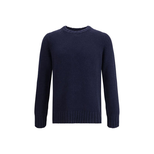 Aragona Cashmere Blue Merino Wool Sweatshirt