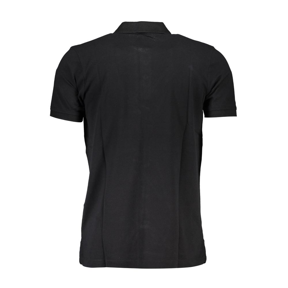 Gianmarco Venturi Black Cotton Polo Shirt