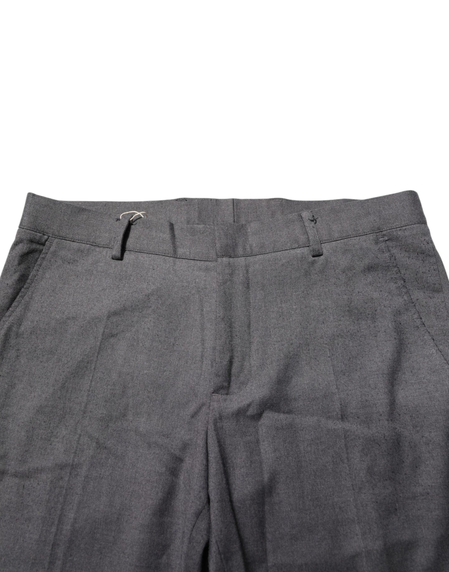 Daniele Alessandrini Gray Polyester Formal Dress Trouser Pants