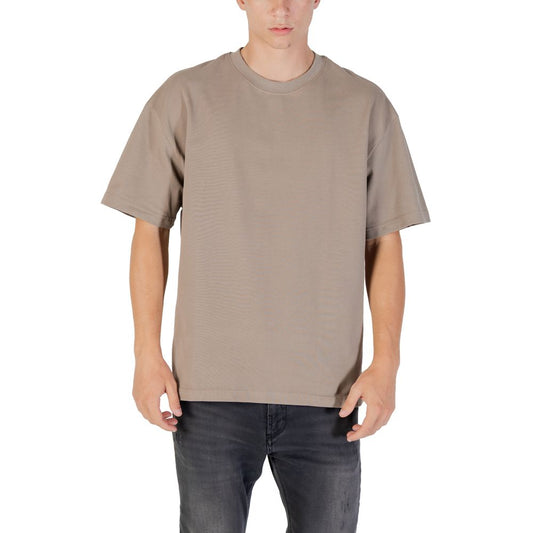 Gianni Lupo Beige Cotton T-Shirt