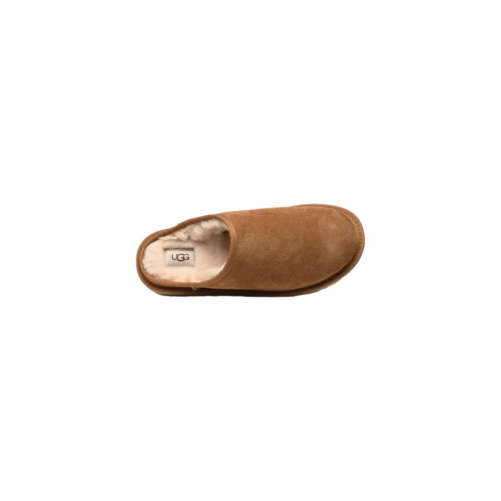 UGG Beige Suede Leather Clogs
