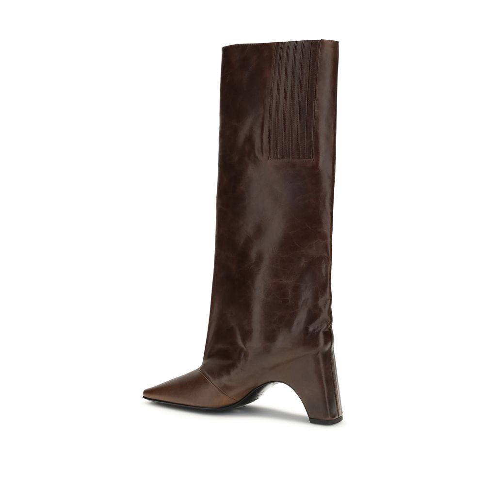 Coperni Brown Leather Boots