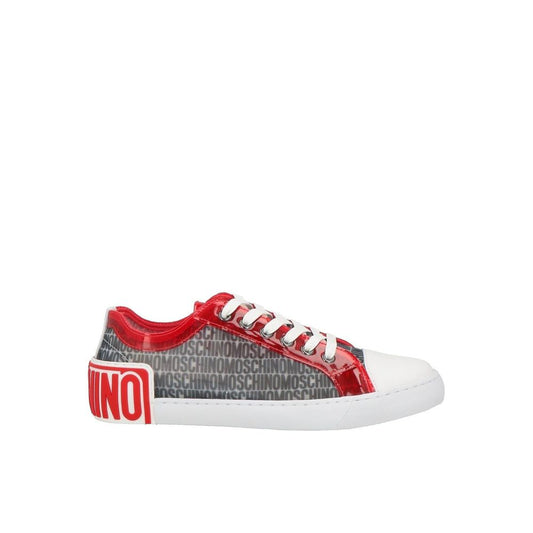 Moschino Couture White Polyester Low Top Sneakers