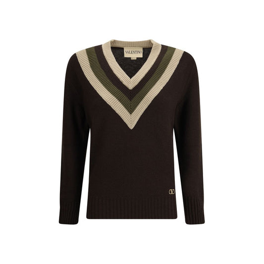 Valentino Beige Fleece Wool Sweatshirt