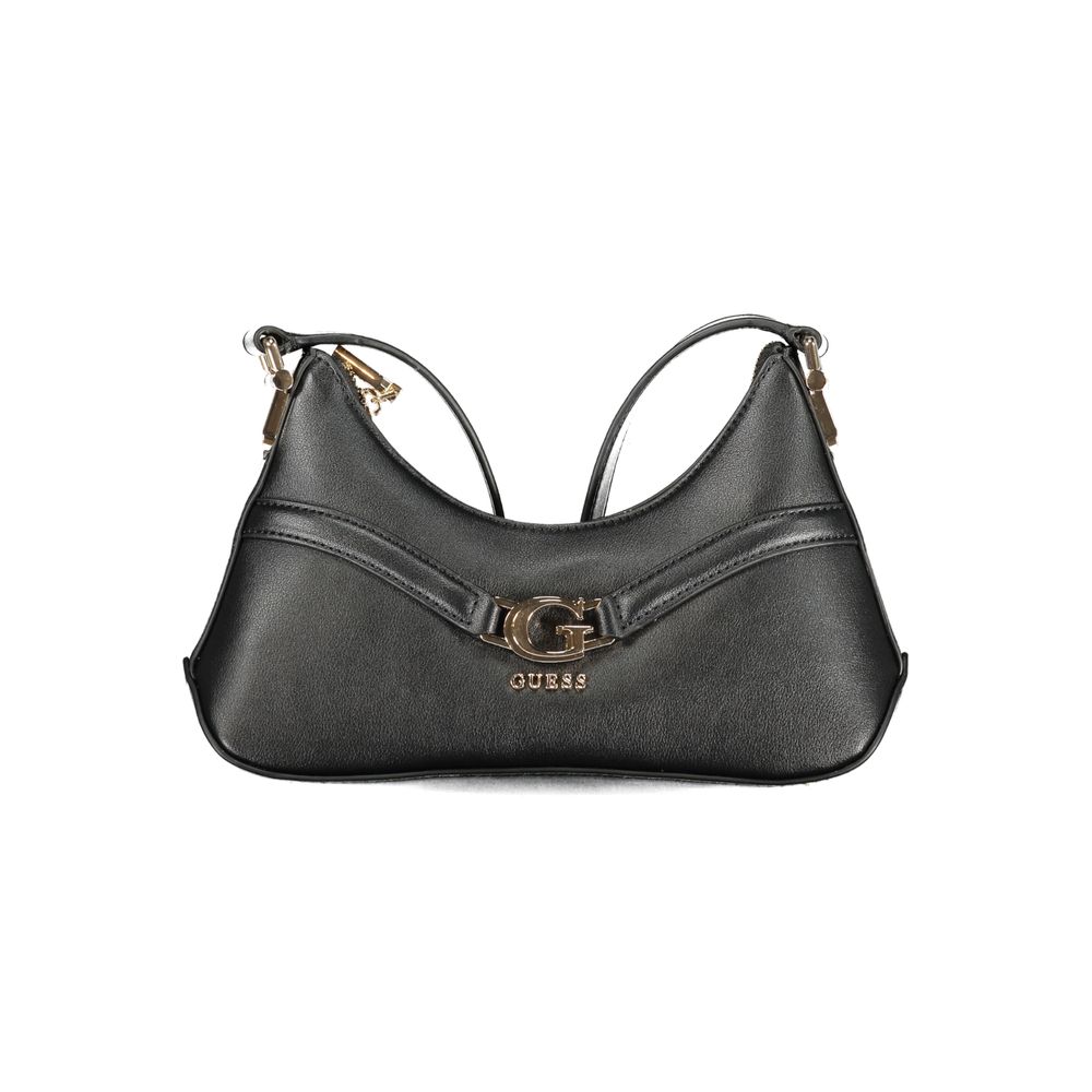 Guess Jeans Nero Poliuretano Women Shoulder Bag