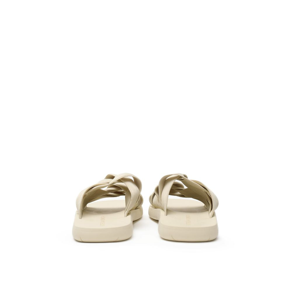 Bottega Veneta Beige Fabric Slippers