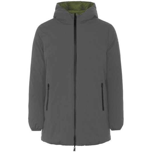 Suns Gray Polyester Jackets & Coat
