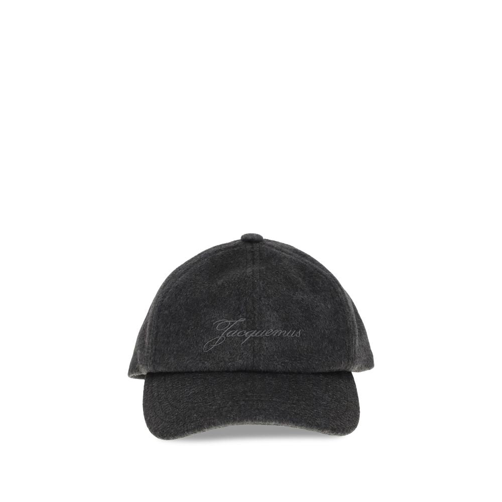 Jacquemus Gray Wool Cap (Baseball Hat)