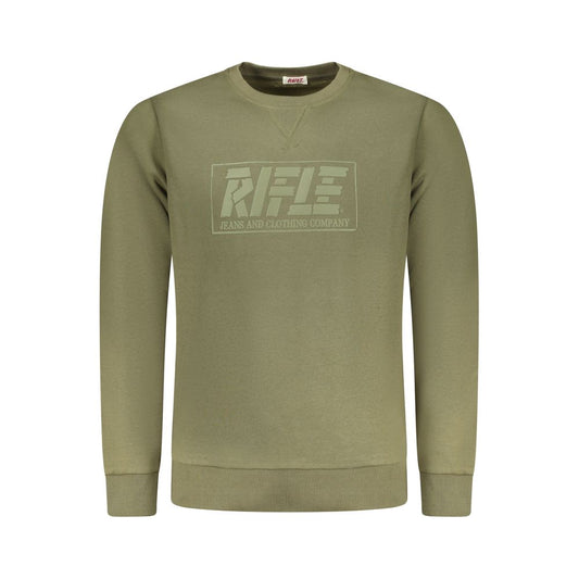 Rifle Green Cotton Men Sweater
