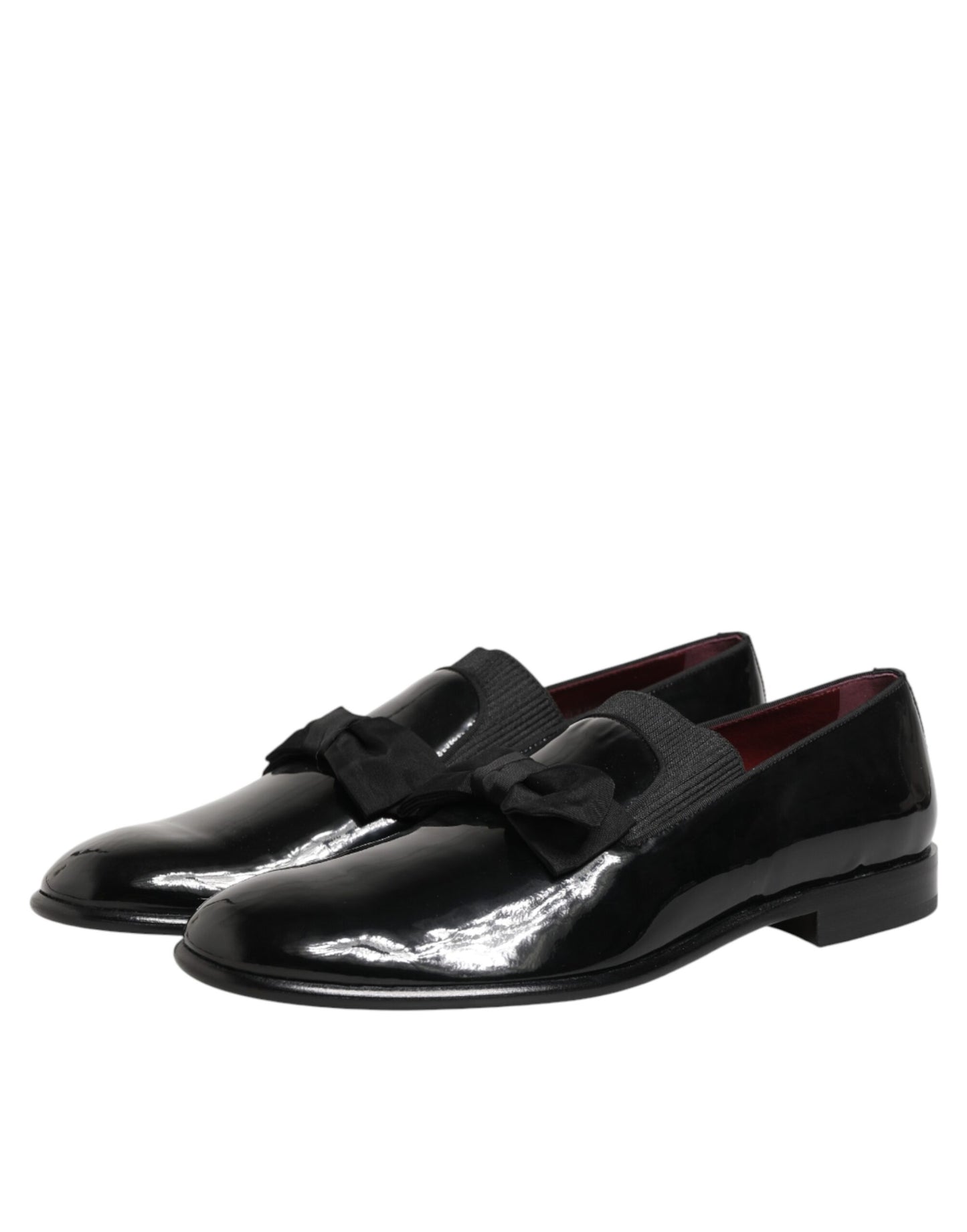 Dolce & Gabbana Black Leather Slip On Dress Men Loafers Shoes