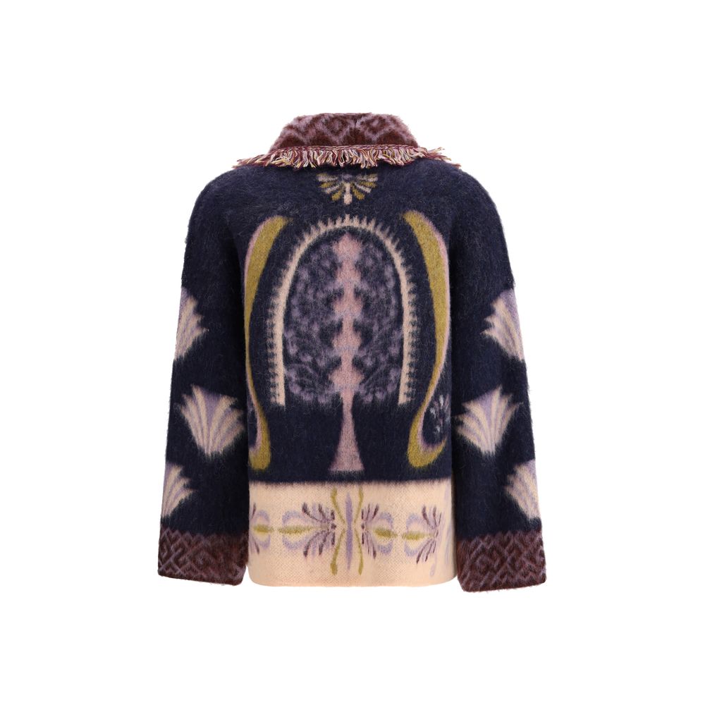 Forte_Forte Multicolor Alpaca Vicugna Pacos Cardigan