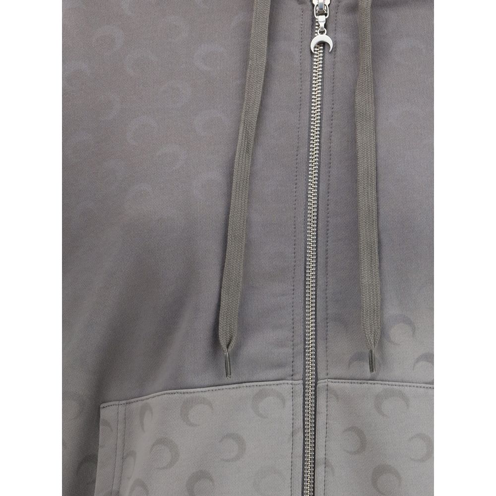 Marine Serre Gray Cotton Sweatshirt