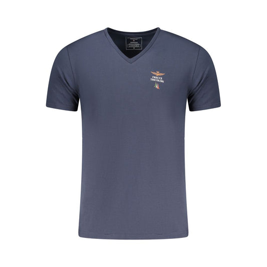 Aeronautica Militare Blu Cotton Men's T-Shirt