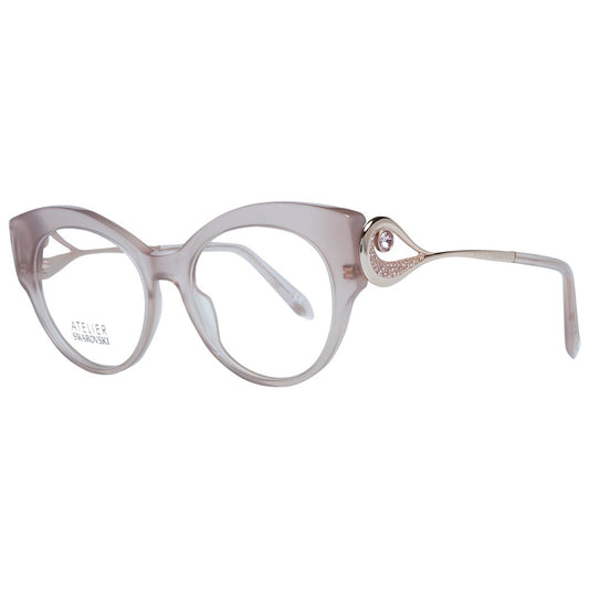 Atelier Swarovski Beige Plastic Glasses (Frames)