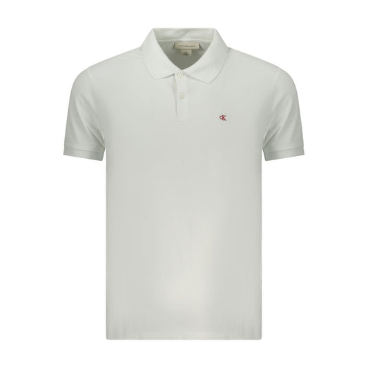 Calvin Klein Bianco Cotton Men Polo