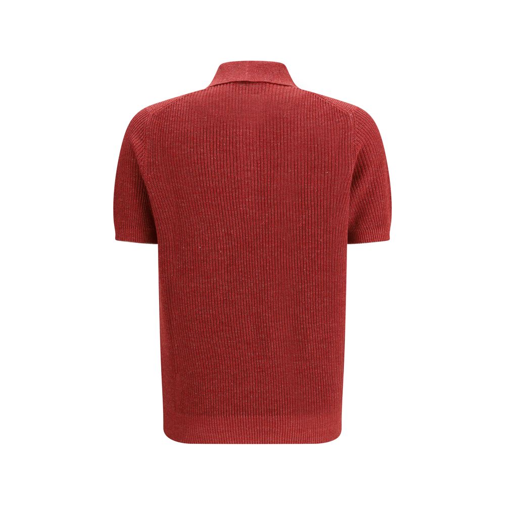 Brunello Cucinelli Multicolor Cotton Polo Shirt