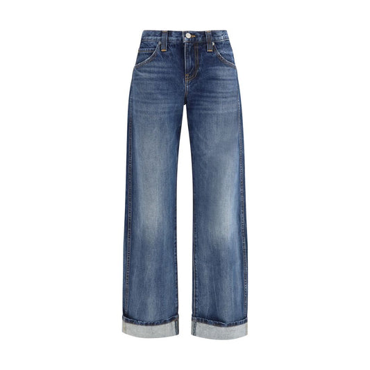 Khaite Blue Cotton Jeans Denim