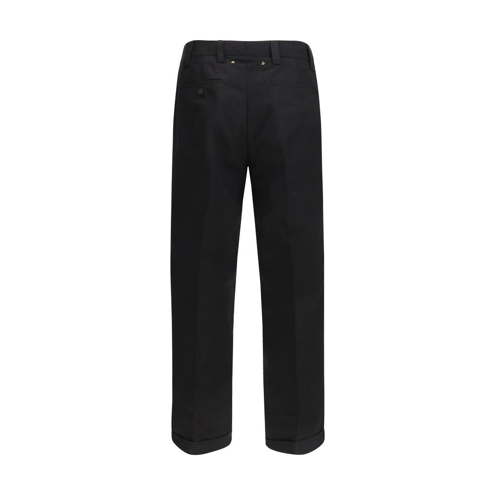 Golden Goose Black Cotton Chino Pants